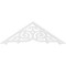 Ekena Millwork Pitch Athens Architectural Grade PVC Gable Pediment, 36"W x 12"H x 1"P (8/12) GPP036X012X100ATH - alternate 5